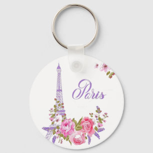 Llavero París en Flor Medianoche en París Floral París Rom