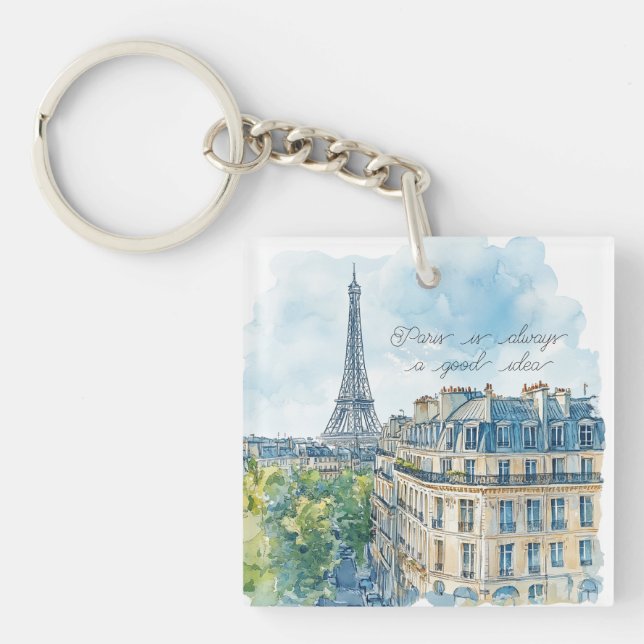 Llavero París es siempre una buena idea Pasaporte (Frente)