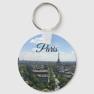 Llavero París Francia Eiffel Tower View Keychain
