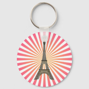 Llavero París: Torre Eiffel: Dibujo de vectores: Keychain