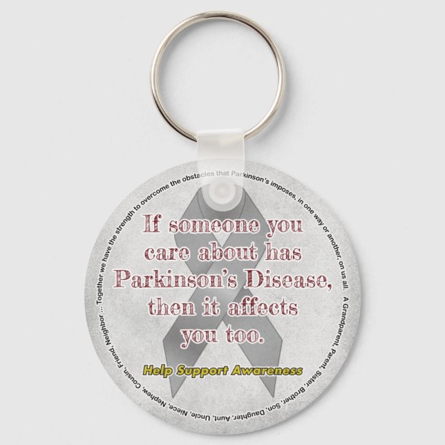 Llavero Parkinsons si te importa alguien (Anverso)