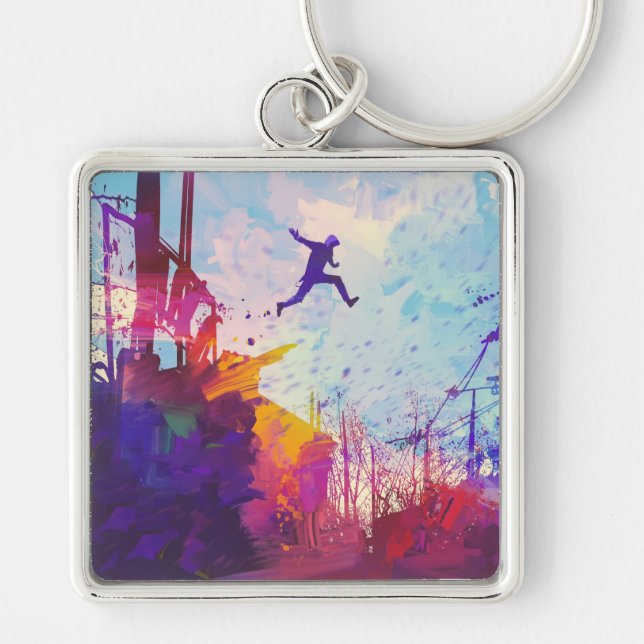 Llavero Parkour Urban Free Running Keyring (Frente)
