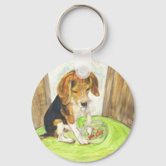 Llavero Parky en la pecera