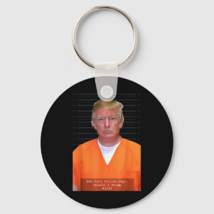 Llavero Parodia del traje de jugada de Trump Mug Shot Rang