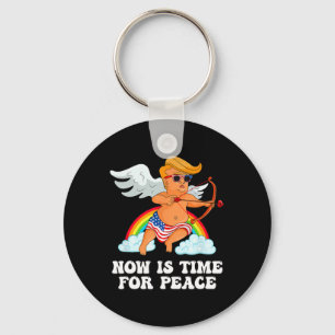 Llavero Parodia Divertida de Trump Cupido - Ahora es Tiemp
