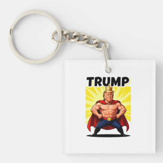 Llavero Parodic Superhero Trump Caricature
