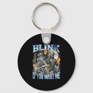 Llavero Parpadea Si Me Quieres Chistoso Alpha Wolf Bootleg