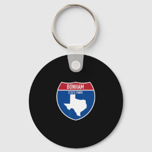 Llavero Parque Estatal Bonham Texas Tx Recuerdo de Vacacio