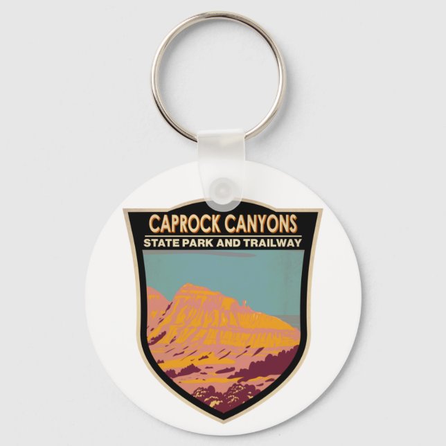 Llavero Parque Estatal Caprock Canyons y Trailway Texas (Anverso)