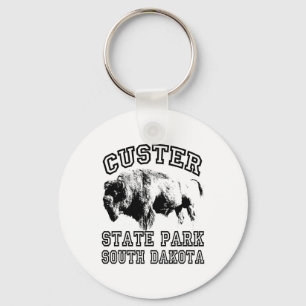 Llavero Parque Estatal Custer Dakota del Sur Búfalo Natura