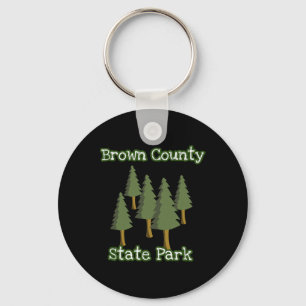 Llavero Parque Estatal del Condado de Brown Indiana Bosque