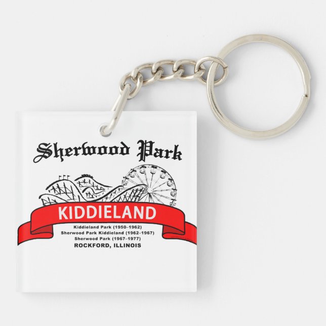 Llavero Parque Kiddieland, ROCKFORD, IL de Sherwood. (Atrás)
