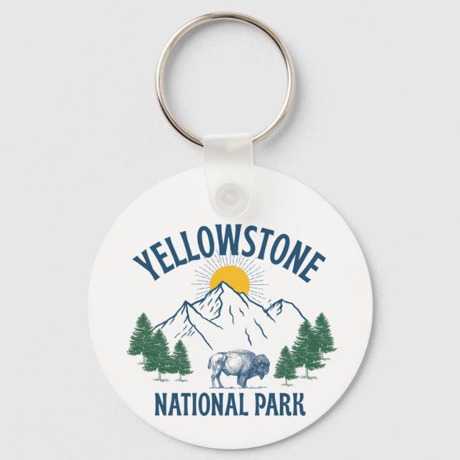 LLAVERO PARQUE NACIONAL DE YELLOWSTONE (Anverso)