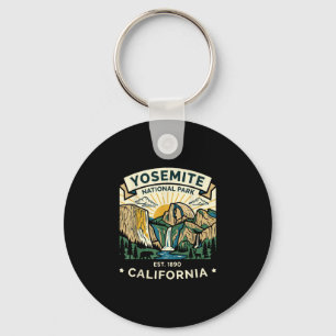 Llavero parque nacional de Yosemite diseño retro vintage