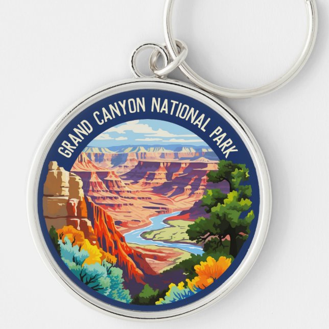 Llavero Parque nacional del Gran Cañón, Arizona, Arte de é (Frente)