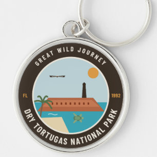 Llavero Parque Nacional Dry Tortugas Insignia Vintage Llav
