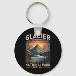 Llavero Parque Nacional Glaciar Oso Vintage Montana Sender