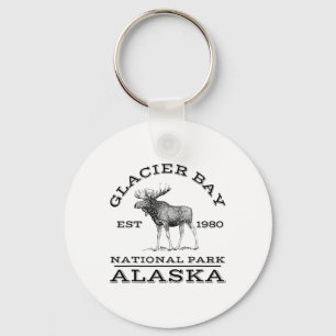 Llavero Parque Nacional Glacier Bay Alaska Alce Senderismo