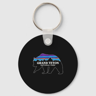 Llavero parque nacional grand teton oso grizzly minimalist