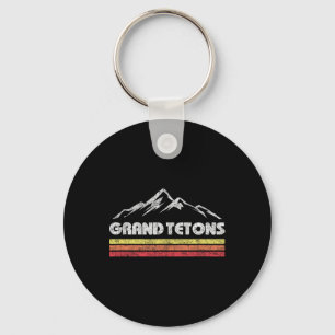Llavero Parque Nacional Grand Teton Wyoming Montaña Retro 