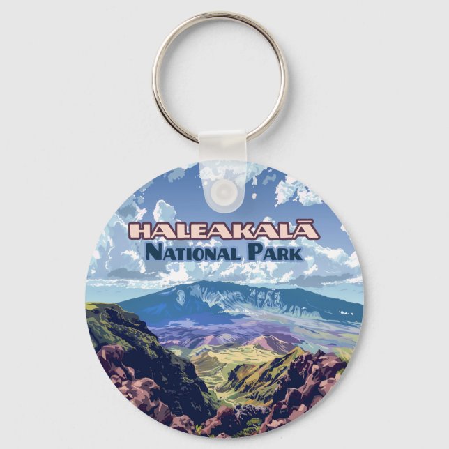 Llavero Parque nacional Haleakala Volcán Maui Hawaii (Anverso)