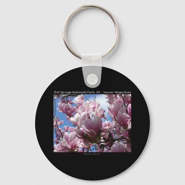 Llavero Parque nacional Hot Springs AR Saucer Magnoia Gift (Anverso)
