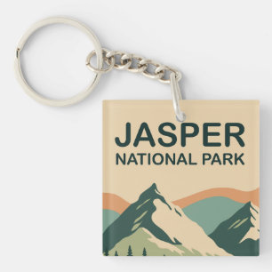 Llavero Parque Nacional Jasper Canadá Arte Escénico de la