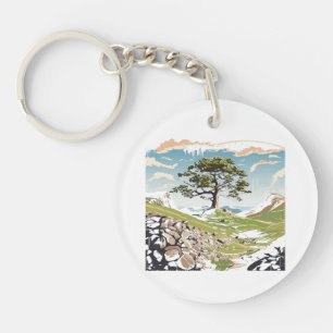 Llavero Parque nacional Northumberland Sycamore Gap Tree