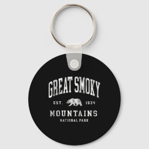 Llavero Parque Nacional Retro Great Smoky Mountains Hombre