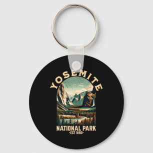 Llavero Parque Nacional Retro Yosemite Usa Senderismo Vint