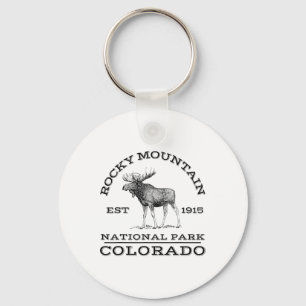 Llavero Parque Nacional Rocky Mountain Colorado Alce Camin