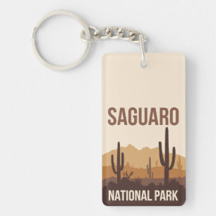 Llavero Parque nacional Saguaro Arte de viajes mínimo