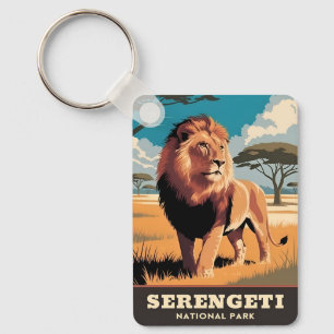 Llavero Parque Nacional Serengeti Tanzania viajes antiguos