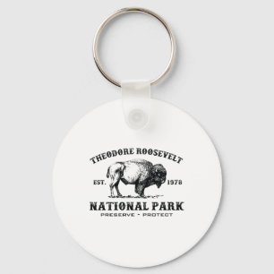 Llavero Parque Nacional Theodore Roosevelt North Dakota Bi