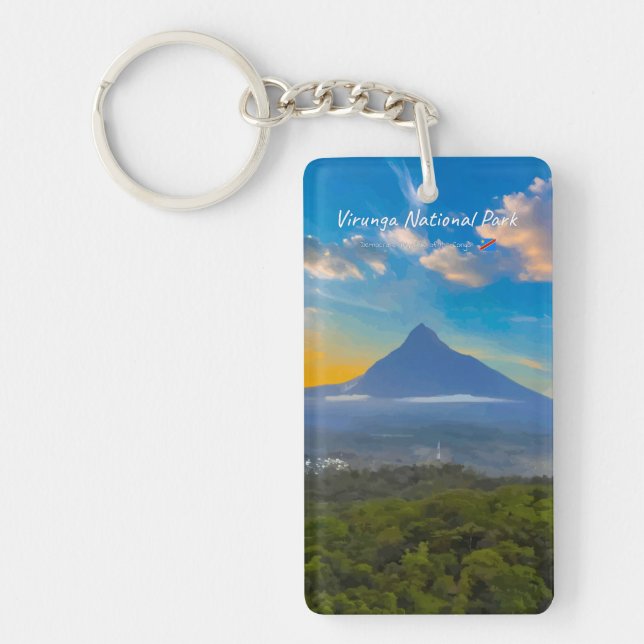 Llavero Parque Nacional Virunga, RD Congo - Volcano Slim (Frente)