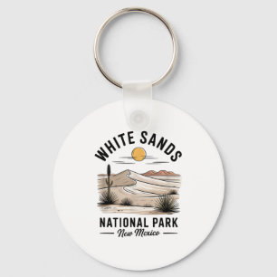 Llavero Parque Nacional White Sands Souvenir Nuevo México