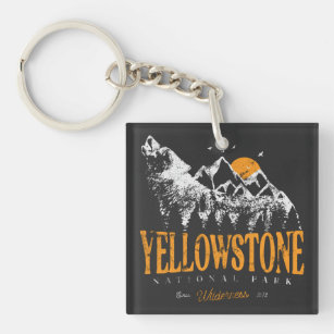 Llavero Parque nacional Yellowstone Montañas Wolf