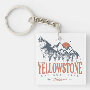 Llavero Parque nacional Yellowstone Montañas Wolf