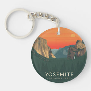 Llavero Parque nacional Yosemite de época Sunset