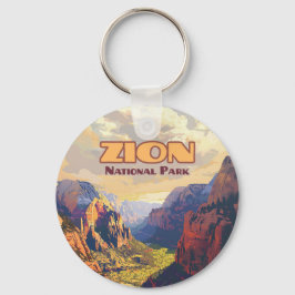 Llavero Parque nacional Zion Retro Cañón Utah Moab
