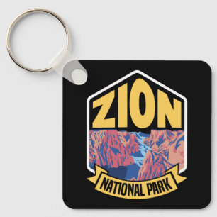 Llavero Parque Nacional Zion Utah Retro