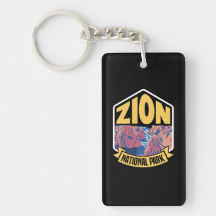 Llavero Parque Nacional Zion Utah Retro