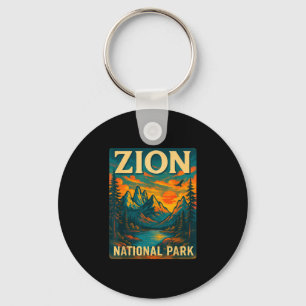 Llavero parque nacional Zion viajes vintage al aire libre