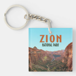 Llavero Parque nacional Zion Vintage Utah
