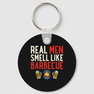 Llavero Parrillada De Pescado Funny Chef Bbq Hombres De Ve