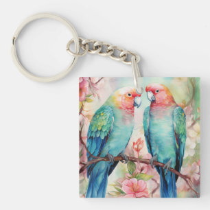 Llavero Parroquias acuáticas de colores vivos