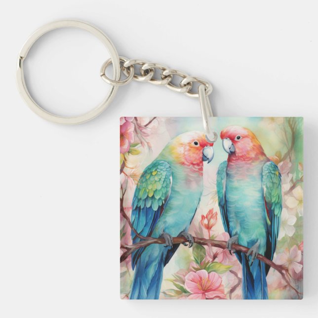 Llavero Parroquias acuáticas de colores vivos (Frente)