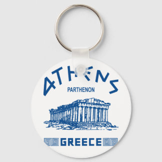 Llavero Partenón - Atenas - griego (azul)