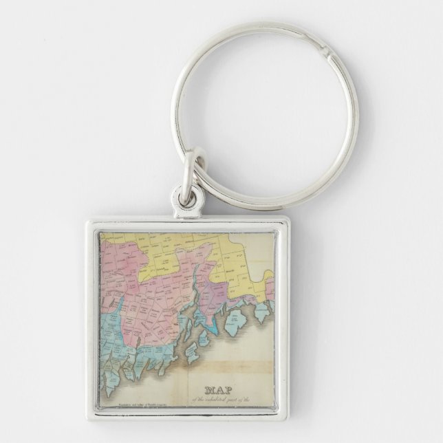 Llavero Partes habitadas de Maine (Frente)