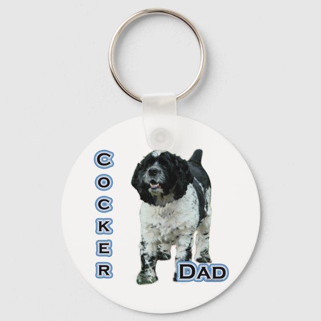 Llavero Parti Cocker Spaniel Dad 4 - Keychain (Anverso)